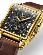 GearVolts Black & Gold Automatic Skeleton Sport Watch