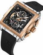 GearVolts Big Face Watch - Multi-Function Chrono, Black Strap