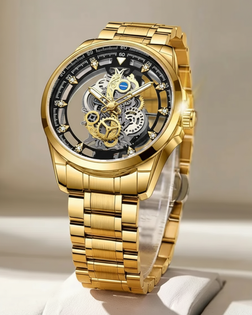 Gear Volts Classic Skeleton Analog Watch